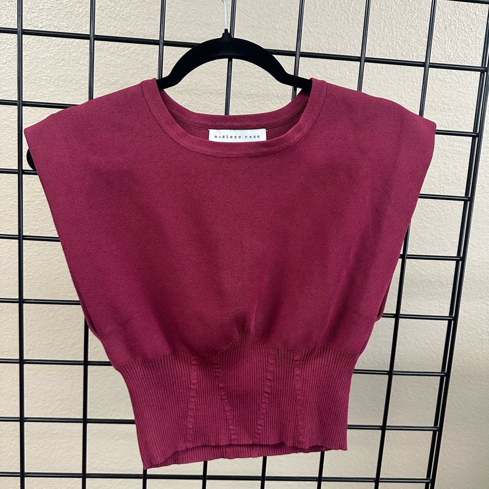 Endless rose burgundy top